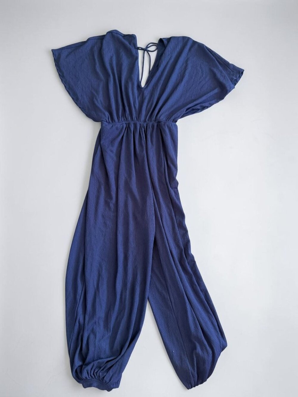 FREE PEOPLE Beach Blue Jumpsuit Size Small
